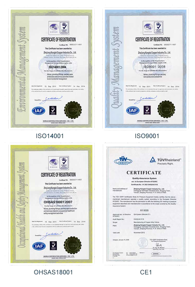 CERTIFICATE Of Camlock Coupling