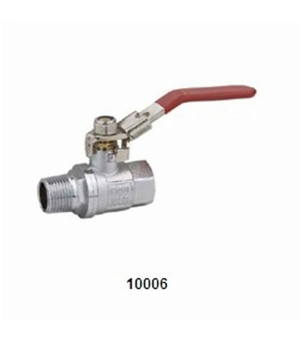 APOLLO 1/4 Inch NPT Brass Ball Valve With Locking Handle – Used But Fully Functional