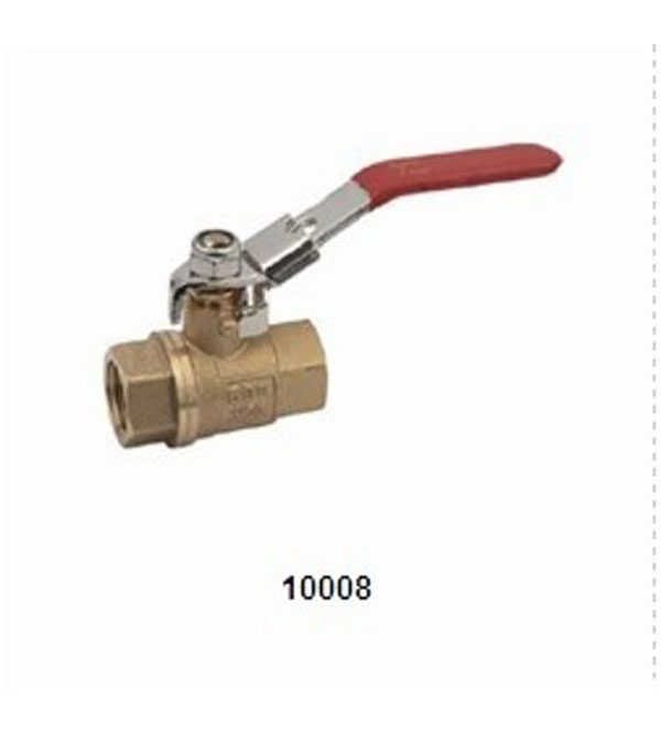 10008 BRASS BALL VALVE (LOCKING HANDLE)