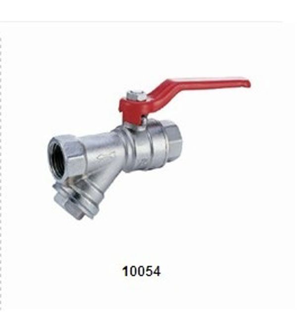 10054 BRASS BALL VALVE WITH FILTER