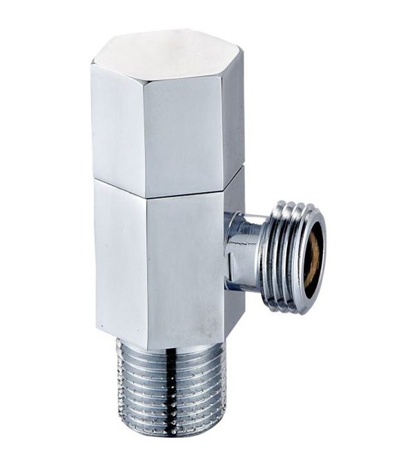 Brass Angle Valve with Polishing and Chrome-Plated