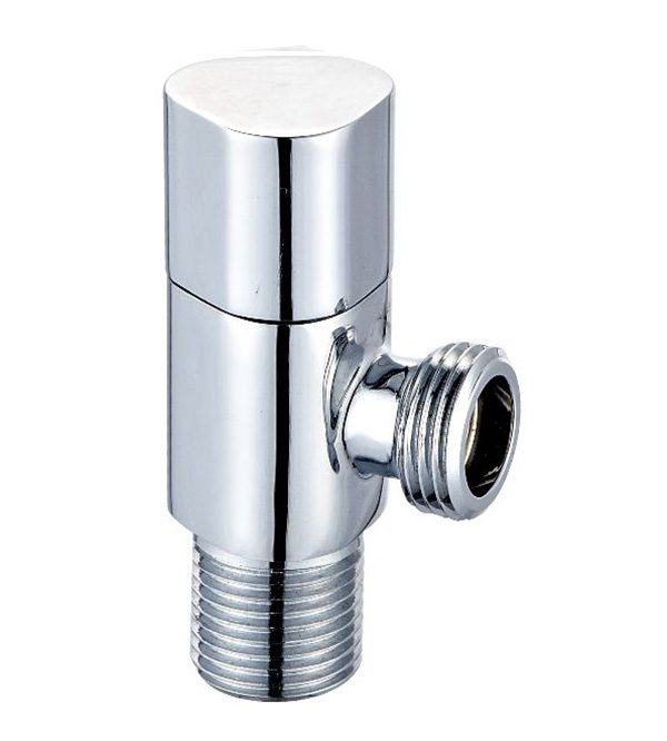 Brass Angle Valve with Polishing and Chrome-Plated