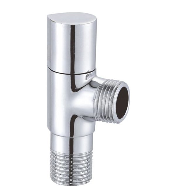 Brass Angle Valve with Polishing and Chrome-Plated