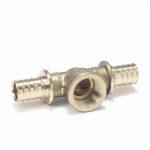 Tee Female Sliding Fittings For PEX Pipes 1